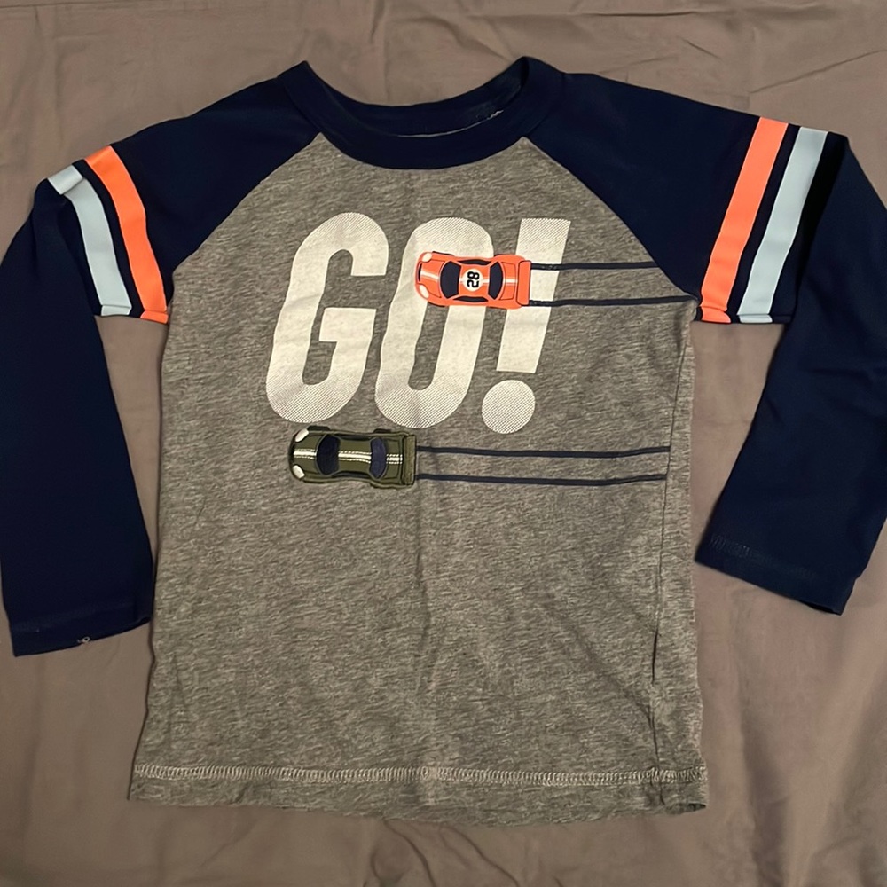 Carter’s cotton racing car long sleeve jersey